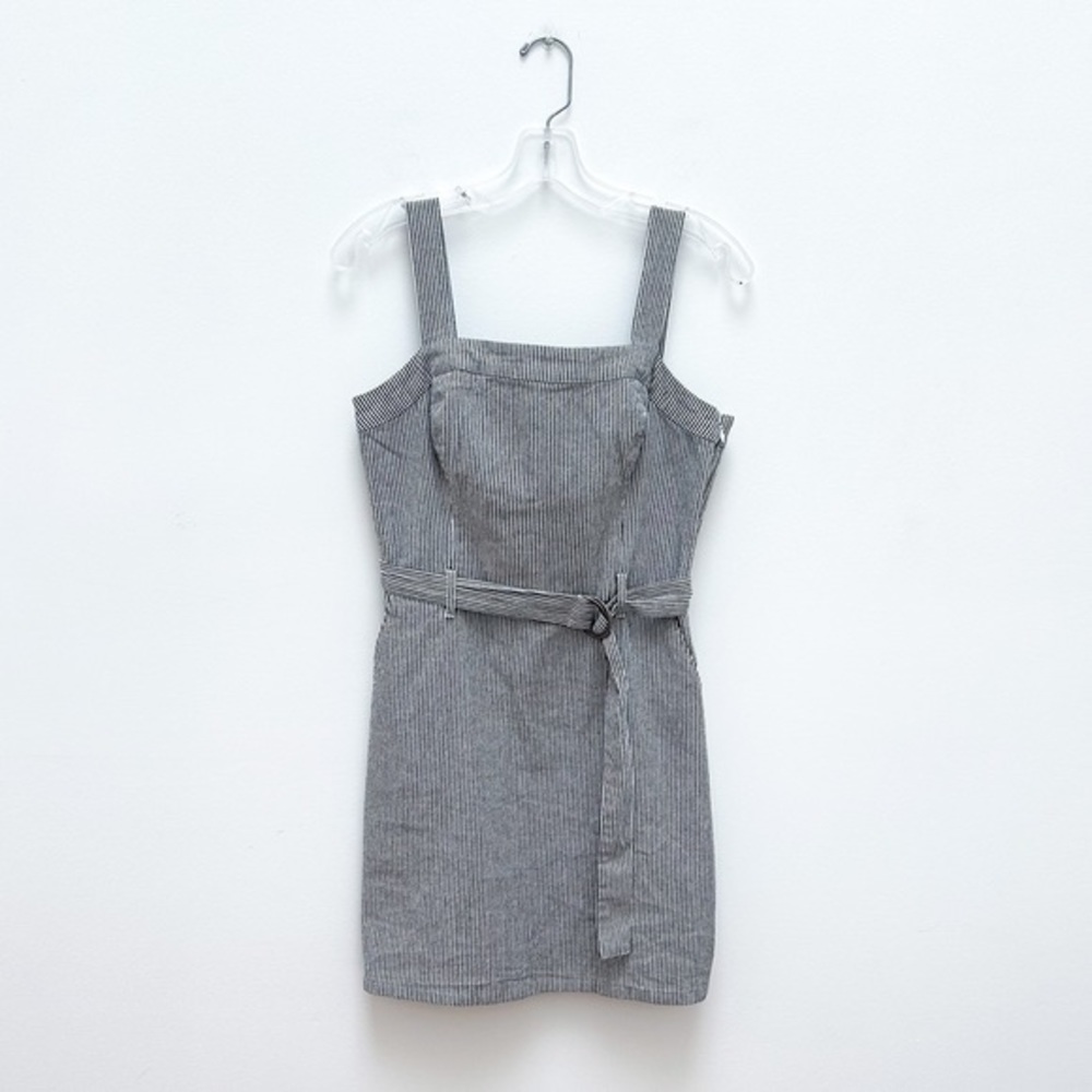 Hollister Denim Mini Dress with Square Neckline - Size M